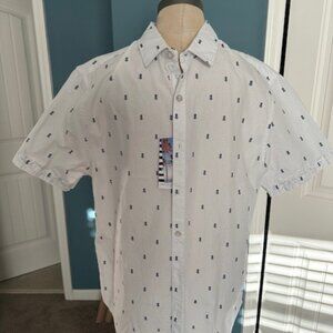 NWT Men's Denim & Flower s/s shirt size L